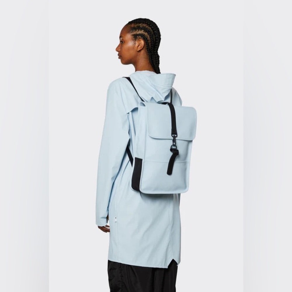 Rains Sky Blue Unisex Waterproof Backpack NEW